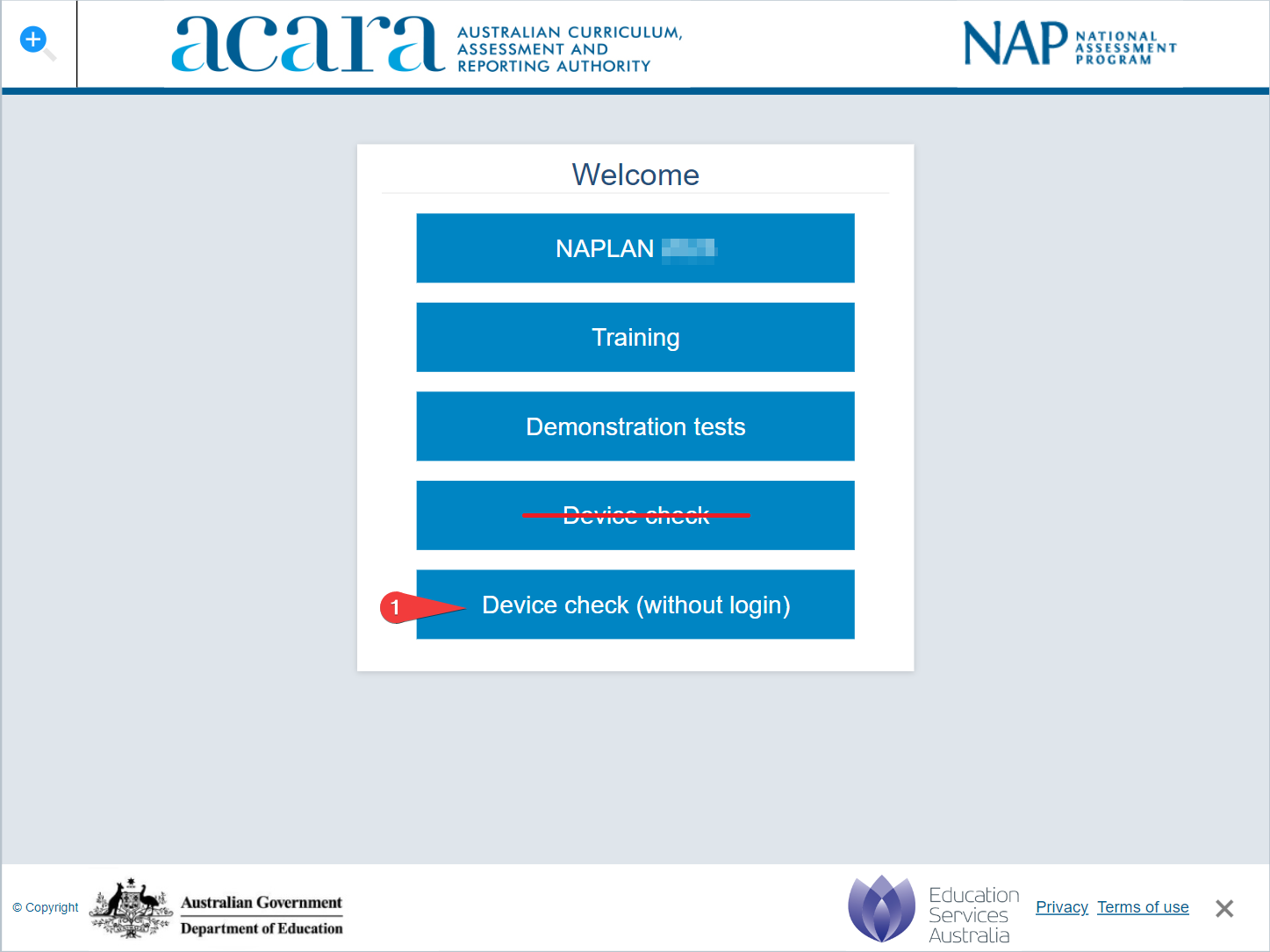 NAP LDB Screen