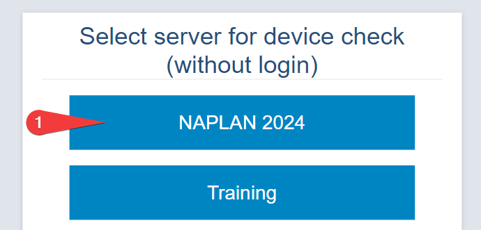NAP LDB Select Server Screen