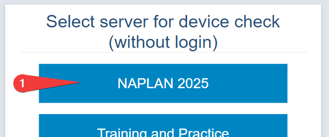 NAP LDB Select Server Screen