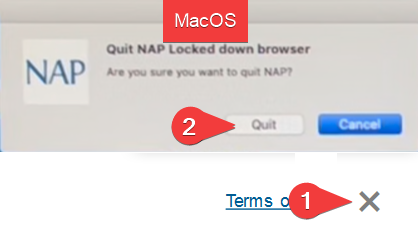 NAP LDB MacOS Quit