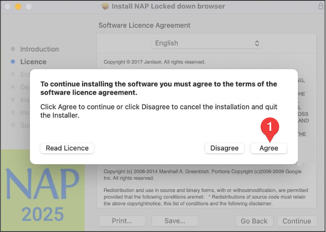 NAPLAN Install Screen