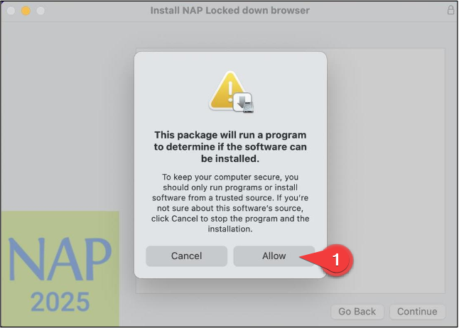 Open downloaded installer