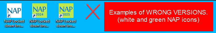 NAPLAN Wrong Version